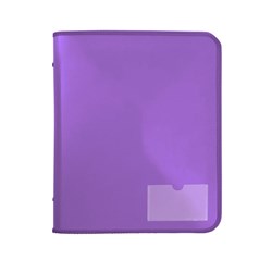 Marbig Zipper Binder A4 Tech Case 25mm 2D Purple
