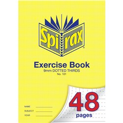 Spirax 101 A4 48 Page 9mm Dotted Thirds Exercise Book