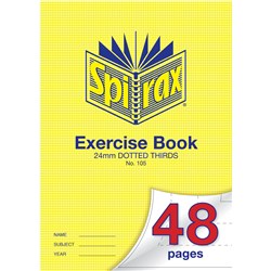 Spirax 105 A4 48 Page 24mm Dotted Thirds Exercise Book