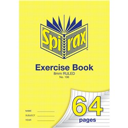 A4 64 Page 8mm Ruled Exercise Book