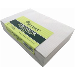 Writer Recycled Pad A5 Ruled 80 Sheets