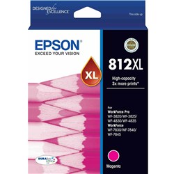 Epson 812XL Magenta Durabrite Ultra High Capacity Ink Cartridge