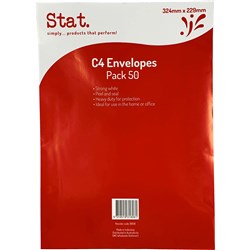 Stat. C4 324x229mm White Heavy Strip Seal Envelopes