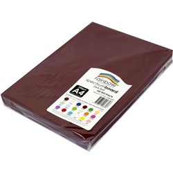 Rainbow A4 Dark Red 220gsm Spectrum Board