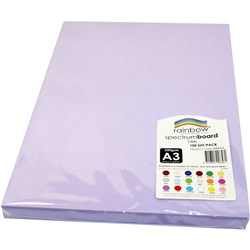 Rainbow A3 Lilac 220gsm Spectrum Board