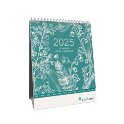 Collins 2025 Tara 175x220mm Month To View Desk Calendar