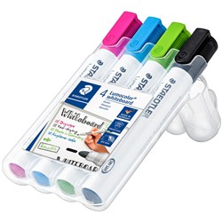 Staedtler Lumocolor 351 4 Brights Assorted Bullet Whiteboard Markers