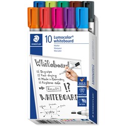 Staedtler Lumocolor 351 10 Assorted Bullet Whiteboard Markers