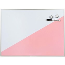 Quartet Geo Whiteboard  430X580mm Pink