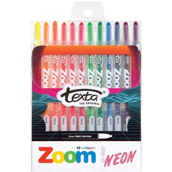 Texta Zoom Crayon Neon Colours