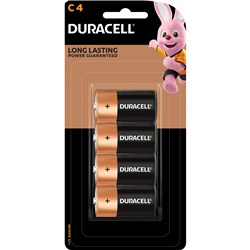 Duracell C Coppertop  Alkaline Battery Pack of 4