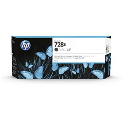 HP 728B 300ml Matte Black  DesignJet Ink Cartridge 3WX30A