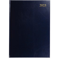 Collins 2024 Essential A5 Day To Page Blue Diary
