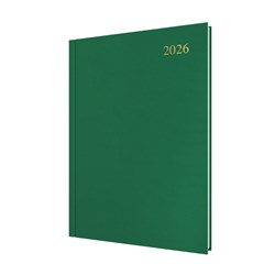 Collins 2026 Essential A4 Day To Page Green Diary