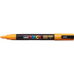 Uni Posca Paint Marker PC-3M  Fine 1.3mm Bullet Tip  Bright Yellow