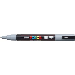 Uni Posca Paint Marker PC-3M  Fine 1.3mm Bullet Tip  Grey