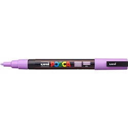 Uni Posca Paint Marker PC-3M  Fine 1.3mm Bullet Tip  Lavender