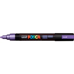 Uni Posca Paint Marker PC-5M  Medium 2.5mm Bullet Tip  Metallic Violet