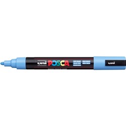 Uni Posca Paint Marker PC-5M  Medium 2.5mm Bullet Tip  Sky Blue