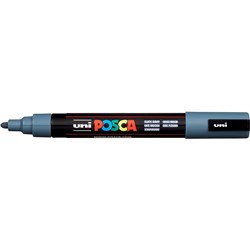 Uni Posca Paint Marker PC-5M  Medium 2.5mm Bullet Tip  Slate Grey