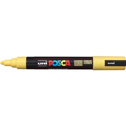 Uni Posca Paint Marker PC-5M  Medium 2.5mm Bullet Tip  Straw Yellow