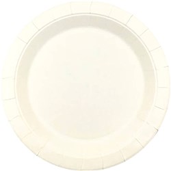 Earth Eco Round Paper Plate White 180mm