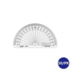 100mm 180 Degree Clear Protractor