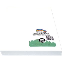 Rainbow Premium Digital Copy Paper Gloss A4 250gsm White