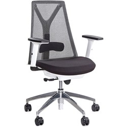 K2 Anchor Executive Chair Mesh Back with Arms White Frame