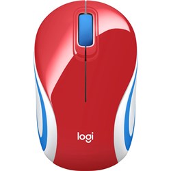 Logitech M187 Bright Red Mini Wireless Mouse