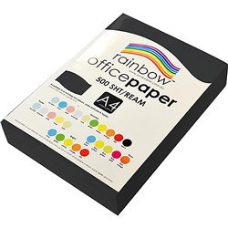 Rainbow A4 Black 80gsm Copy Paper