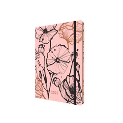 Collins 2025 Abstract Botanicals Pink A5 Week To View Recycled Diary