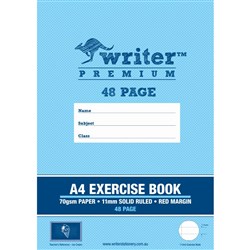 A4 48 Page 11mm Ruled Premium With Margin Ice Cream Exercise Book