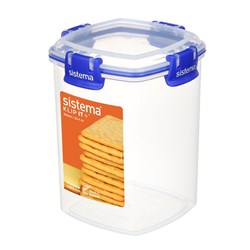 Sistema Klip It Plus Cracker Food Storage Container 900ml Clear