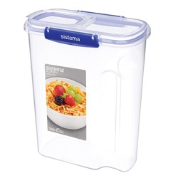 Sistema Klip It Plus Cereal Food Storage Container 4.2 Litre Clear