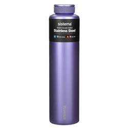 Sistema Drink Bottle Stainless Steel 600ml Assorted Colours 