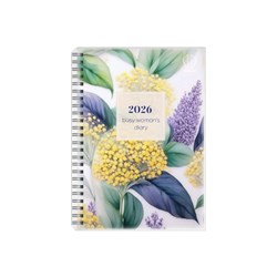 Upward 2026 4404 Golden Wattle A5 Busy Woman's Week To View Diary