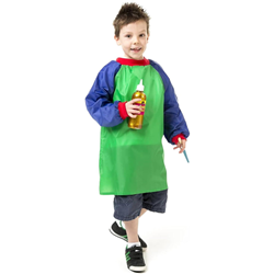 EC Green And Blue ( Ages 5-8 ) Junior Art Smock