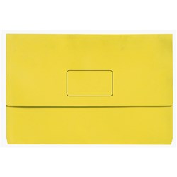 Slimpick Foolscap Yellow Brights Document Wallet