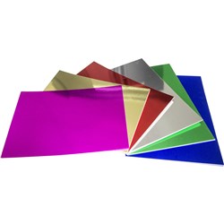 Rainbow Foil Board A4 270gsm Assorted