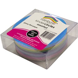 Kinder Circles Glossy 120mm 84gsm Assorted