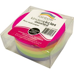 Kinder Circles Fluro 120mm 85gsm Assorted