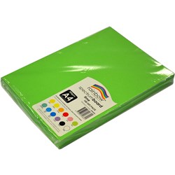 Rainbow A4 Lime 220gsm Spectrum Board