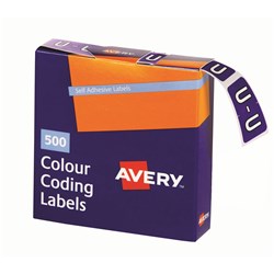 Label Alphabetical Colour Coding Side Tab U