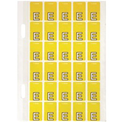 Avery Top Tab Alphabetical Colour Coding Label E