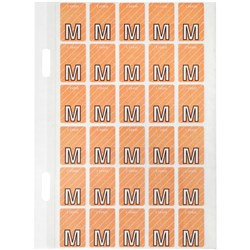 Avery Top Tab Alphabetical Colour Coding Label M