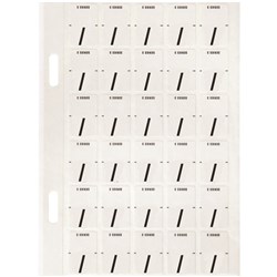 Avery Alphabet Coding Label Top Tab 20x30mm Wht Blk