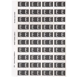Avery Alphabet Coding Label E Side Tab 25x42mm Grey