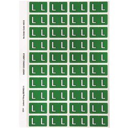 Avery Alphabet Coding Label L Side Tab 25x42mm D Green