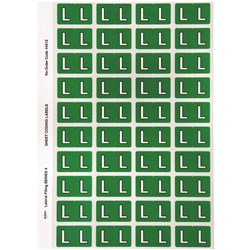 Avery Alphabet Coding Label L Side Tab 25x42mm D Green